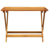 Folding Garden Table 90x52.5x65 cm Solid Wood Acacia 364894
