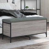 Storage Bench Grey Sonoma 102x42x45 cm Engineered Wood 835150