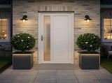 Garden Planter with LED 2 pcs Antracite 30 x 30 x 30 cm Steel 8008061