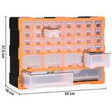 Multi-drawer Organiser with 38 Drawers 52x16x37.5 cm 147577