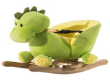 Kids Rocking Horse, Plush Ride-On Dinosaur Seat, with Seat Safety Belt, 32 Songs, Ride-On Horse T3398P347995