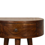 Chestnut Semi Circle Bedside IN1735