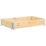 Pallet Collar 80x120 cm Solid Pine Wood 310050
