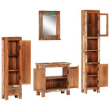 4 Piece Bathroom Furniture Set Solid Wood Reclaimed 352785