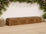 Seat Cushions SOEST 4 pcs 100% Polyester Taupe 50 x 50 x 7 cm 944558