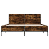 Bed Frame without Mattress Smoked Oak 160x200 cm 3280009