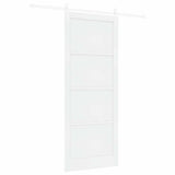 Sliding Door ORKDAL White 93 x 232 cm Solid Pine Wood 3333771