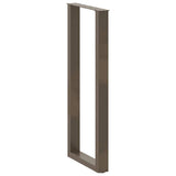 Bar Table Legs U-Shaped 2 pcs Natural Steel 40x cm Steel 4013243