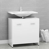 Bathroom Cabinet White 60x33x61 cm Engineered Wood 802570