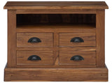 Storage Cabinet Natural 60 x 30 x 60 cm Solid Teak Wood 42017952