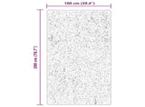 Medium Pile Soft and Washable Rug HUARTE Brown 200 x 100 cm 42022466