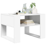 Coffee Table with Storage White 66 x 53 x 45 cm Engineered Wood 8000100