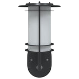 Outdoor Wall Lights with Sensors 2pcs Black Stainless Steel 4006291