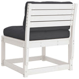 Garden Sofas with Cushions 2pcs White Solid Wood Pine 844705