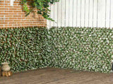 2pc Expanding Garden Trellis, 2 x 1m Faux Decorative Privacy Fence with Artificial Leaves, Privacy T3398P322142