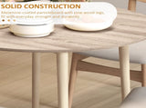 Folding Dining Table for 4, Round Drop Leaf Table, Modern Space Saving Small Kitchen Table with Wood T3398P343147