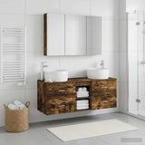 Bathroom Furniture Set 4 pcs Smoked Oak 3407027