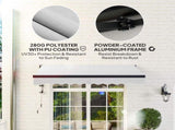 2.5 x 2m Electric Awning with Remote Controller, Aluminium Frame DIY Retractable Awning, UV30 Sun T3398P314734
