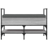 Shoe Bench Grey Sonoma 85.5x42x57.5 cm Engineered Wood 835232