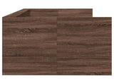 Daybed Brown Oak Engineered Wood Single Convertible Daybed 3280845