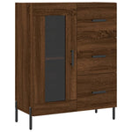 Highboard Brown Oak 69.5x34x180 cm Engineered Wood 3189524