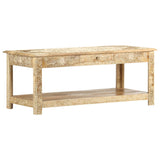 Coffee Table 110x50x45 cm Hand Painted Solid Mango Wood 286146