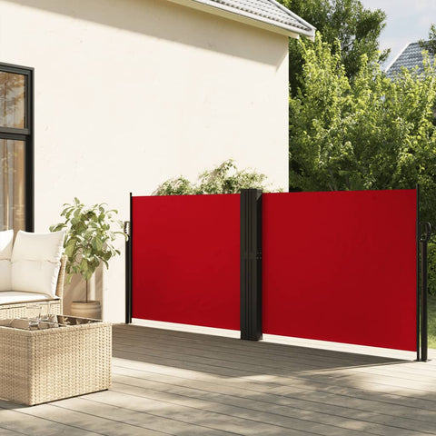 Retractable Side Awning Red 140x1000 cm 4004717