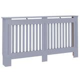 Radiator Cover 2 pcs Grey 152 x 19 x 81.5cm Engineered Wood 3403231