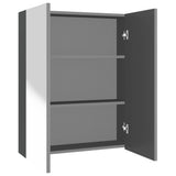 Bathroom Mirror Cabinet 60x15x75 cm MDF Anthracite 331529