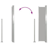 Patio Retractable Side Awning 170x300 cm Grey 48368