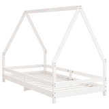 Kids Bed Frame White 90x190 cm Solid Wood Pine 834493