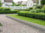 Lawn Edging 10 m x 15 cm Galvanised Steel Silver 42030379