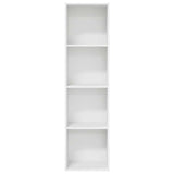 Bookcase White 40x30x152 cm Engineered Wood 857876