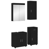 Bathroom Furniture Set TULUM 4 pcs Black 60 x 34 x 63 cm 3398045