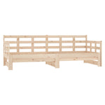 ZNTS Pull-out Day Bed without Mattress Solid Wood Pine 2x cm 820382