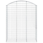 Arched Gabion Basket 150x50x180/200 cm Galvanised Iron 153459