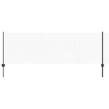 Welded Wire Fence with Post 50 x 0.8 m PVC-Coated Steel Grey 3336631