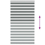 ZNTS Zebra Blind Dark Grey 120x200 cm Fabric Width 115.9 cm Polyester 4014161