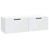 Wall-Mounted TV Cabinet White 98 x 41 x 30 cm Engineered Wood 898695