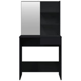 Dressing Table Set Black 74.5x40x141 cm 3114140