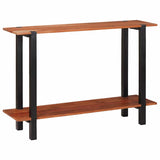 Console Table with Shelf Brown and Black 110 x 30 x 75 cm 4104003