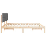 Bed Frame with Upholstered Headboard Light Grey 180 x 200 cm 877959