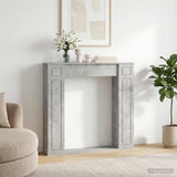 Fireplace Surround Concrete Grey 100 x 20 x 100 cm 8006618