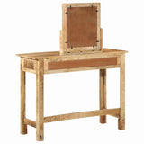 Dressing Table Brown 100 x 40 x 120 cm Solid Mango Wood 374096