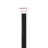 Boat Rope Full Black 5 mm 500 m Polypropylene 152495