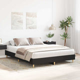 Bed Frame Black Engineered wood, solid eucalyptus wood, plywood 3328709