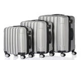 3 Pcs Suitcase Lightweight ABS Carry-on Hand Luggage 4 Spinner Wheels Trolley Case 39703838