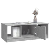 Coffee Table Concrete Grey 102x50x36 cm Engineered Wood 811353