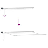 Manual Retractable Awning with LED Brown 400x300 cm 3215379