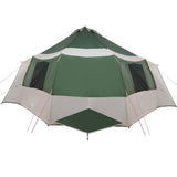 Cabin Tent 12-Person Green and White 405 x 405 x 273 cm 42001098